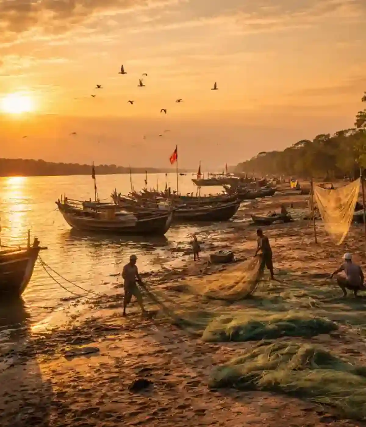 Local People are Fishing